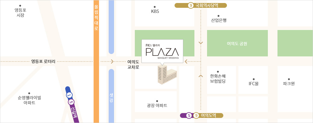 FKI플라자 지도